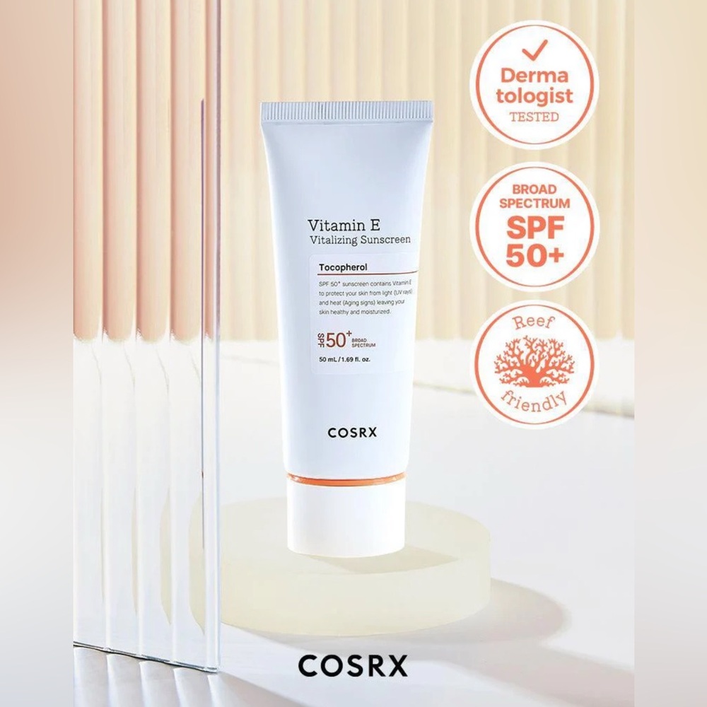 COSRX | Vitamin E Vitalizing Sunscreen | SPF 50 | Tacopherol | NiB 50 mL 2 Boxes - Picture 7 of 16